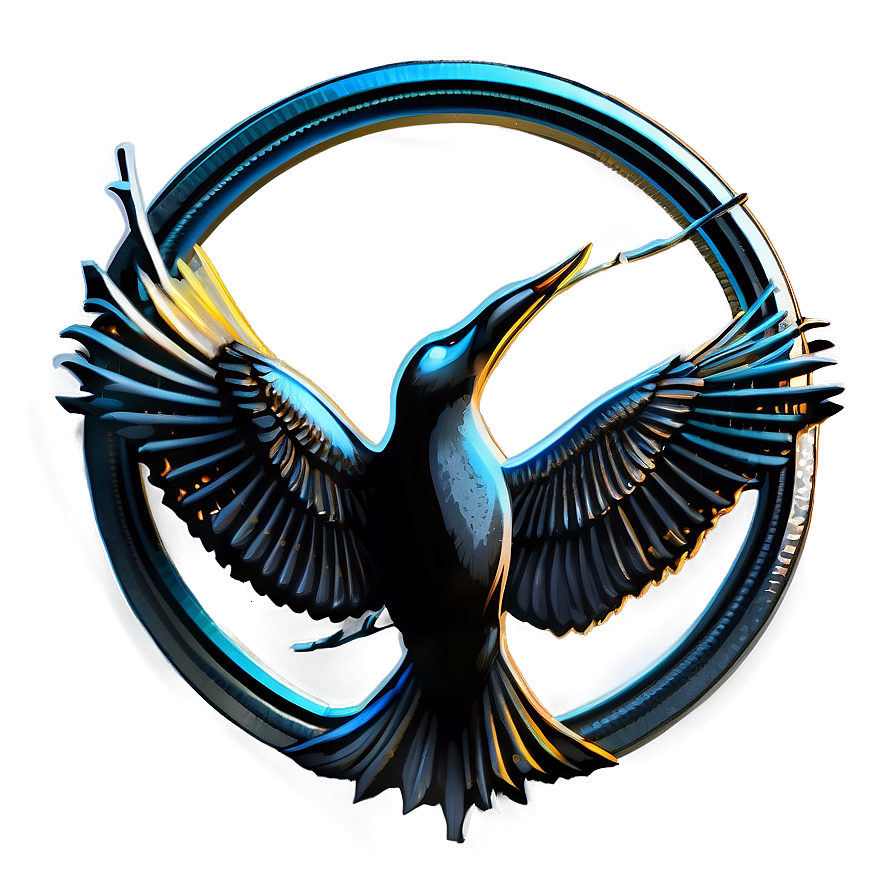 Elegant Mockingjay Silhouette Png Anc PNG