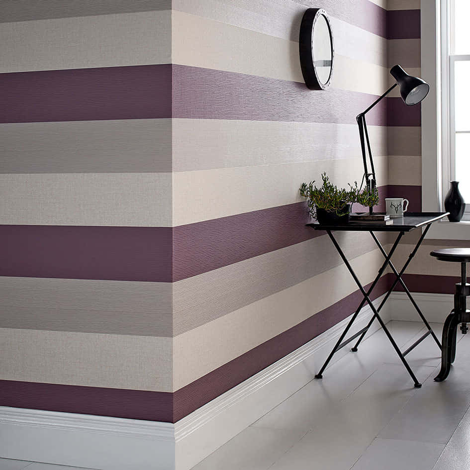 Elegant Mono Stripe Wallpaper