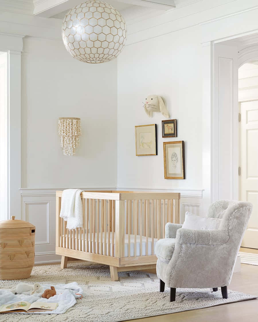 Elegant Nursery Room Decor Wallpaper