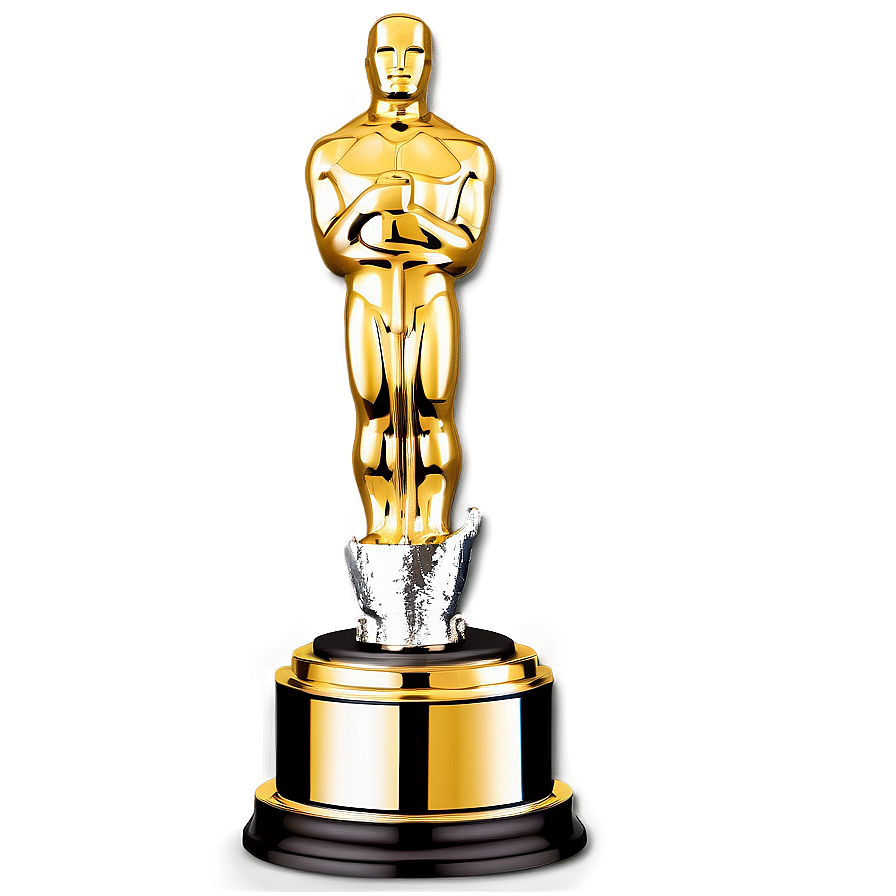 Elegant Oscar Trophy Png 06202024 PNG