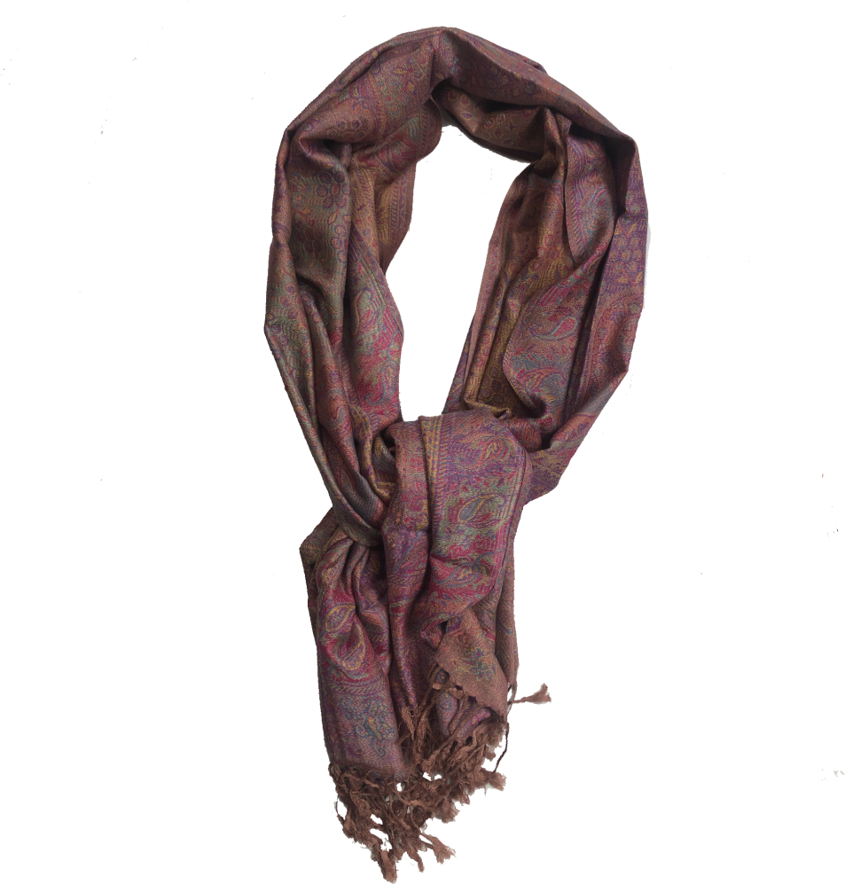 Elegant Paisley Scarf PNG