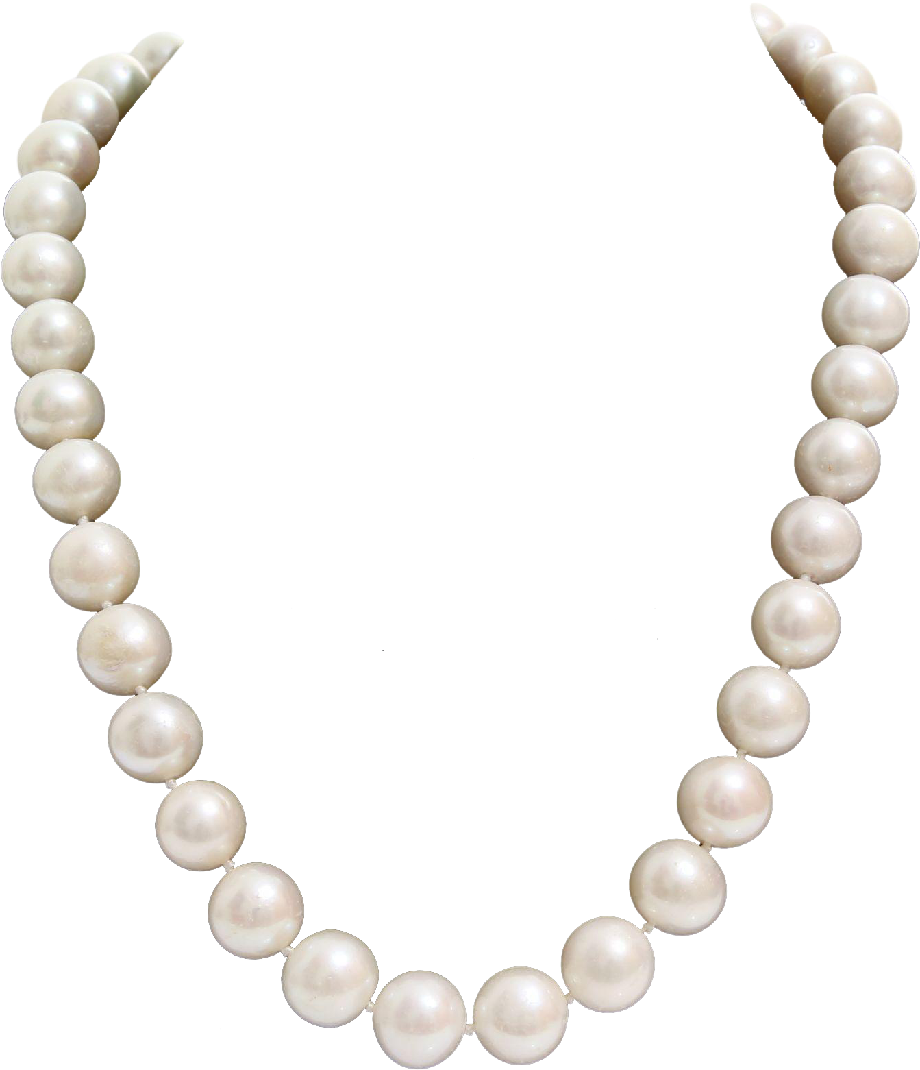 Elegant Pearl Necklace PNG