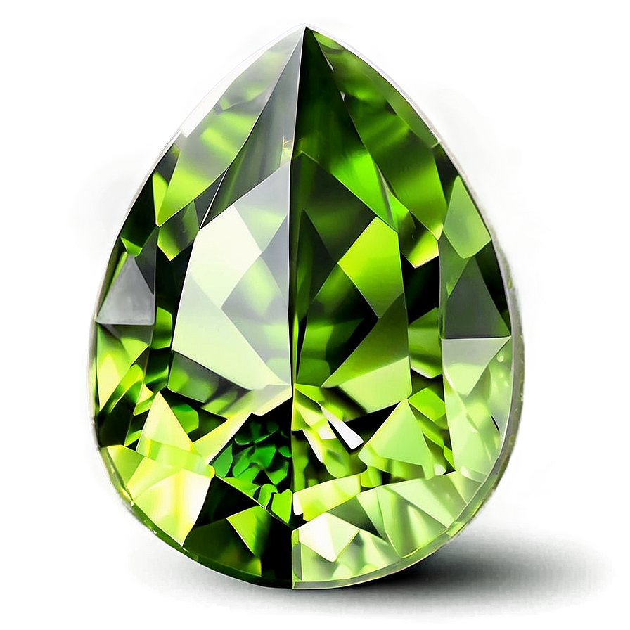 Elegant Peridot Gem Png 06242024 PNG