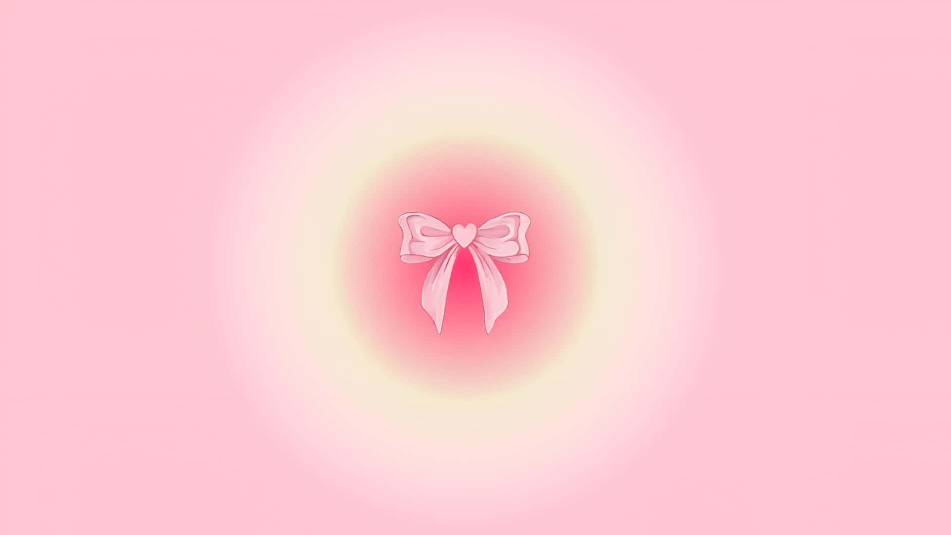 Elegant Pink Aesthetic Bow Wallpaper