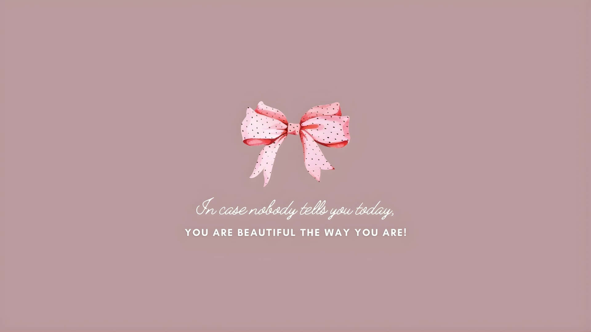 Elegant Pink Aesthetic Bow Wallpaper