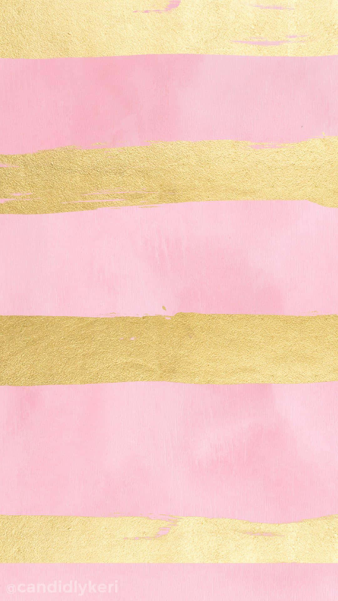 Elegant Pink And Gold Abstract Background