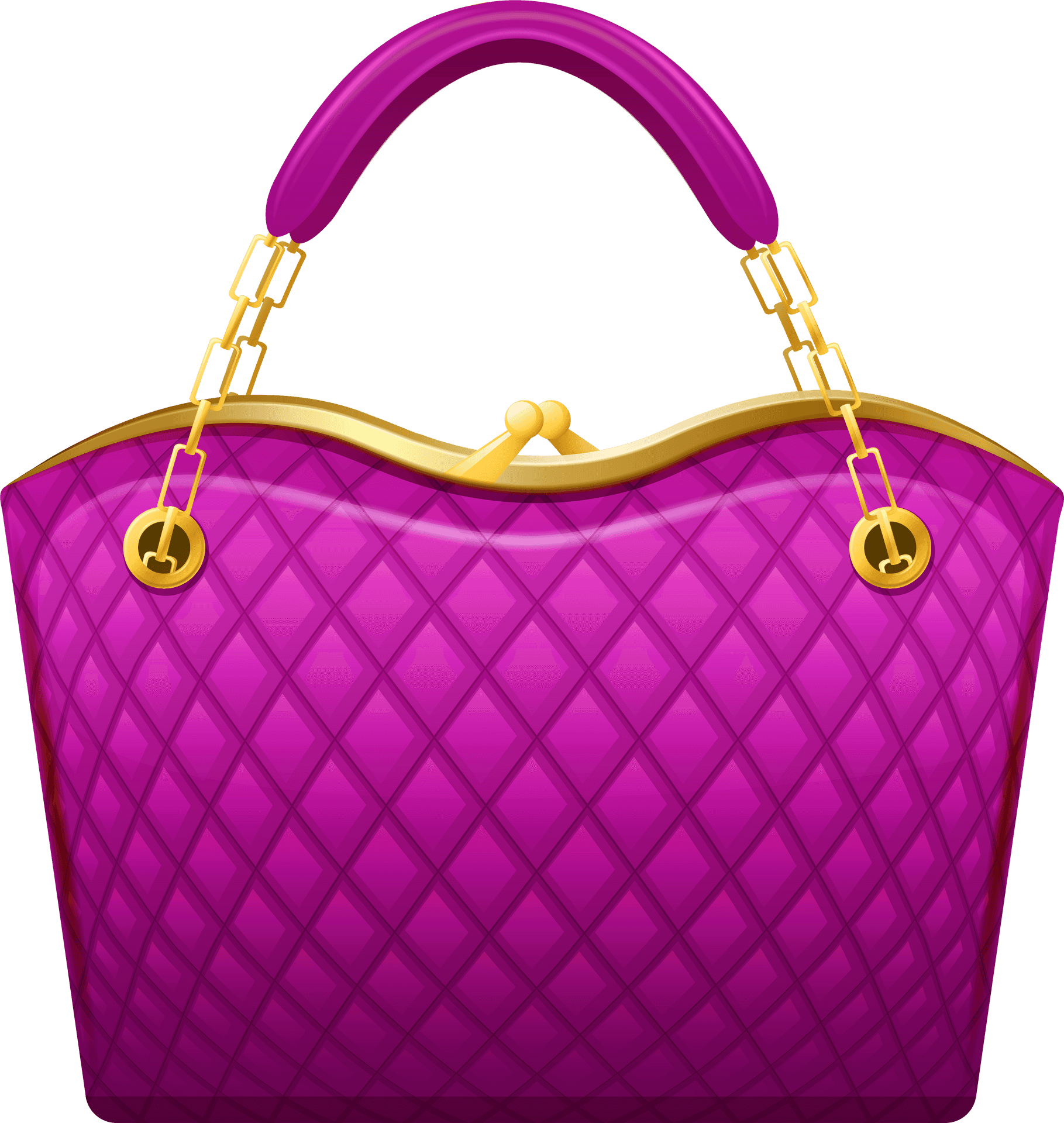 Elegant Pink Designer Purse PNG