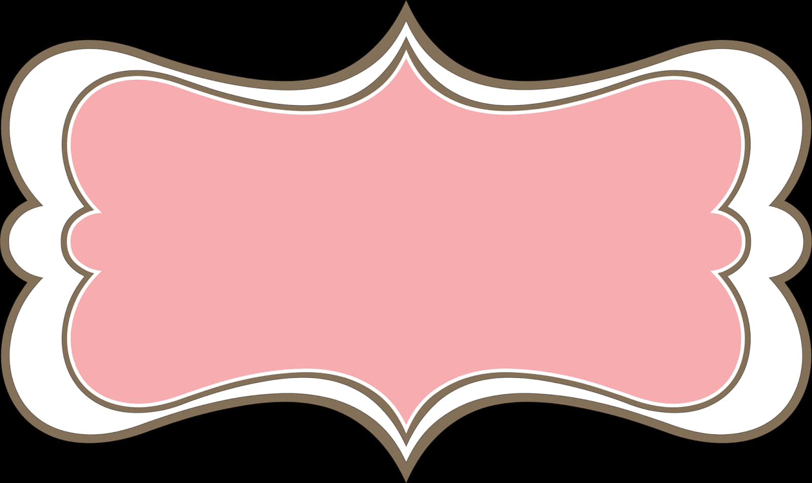 Elegant Pink Photo Frame SVG