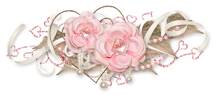 Elegant Pink Rose Arrangement PNG