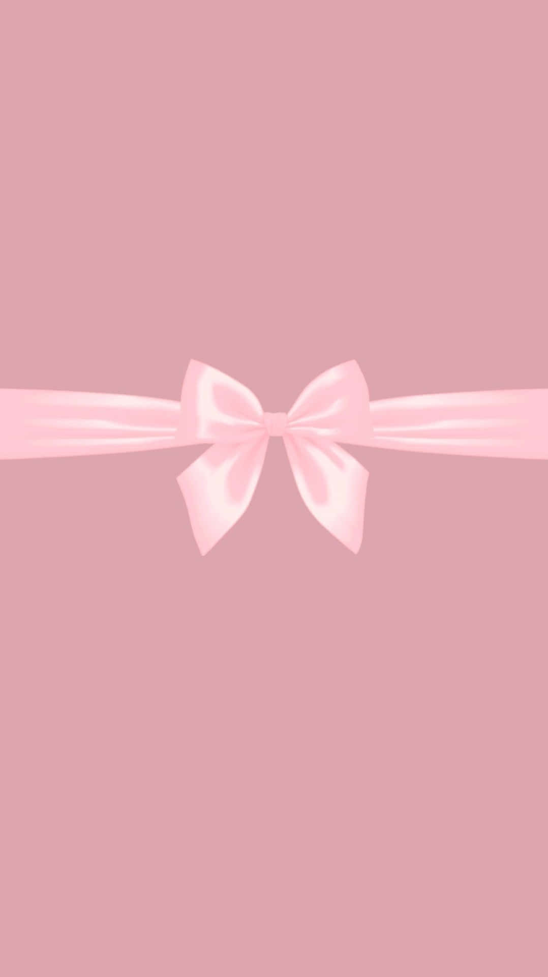 Elegant Pink Satin Bow Wallpaper