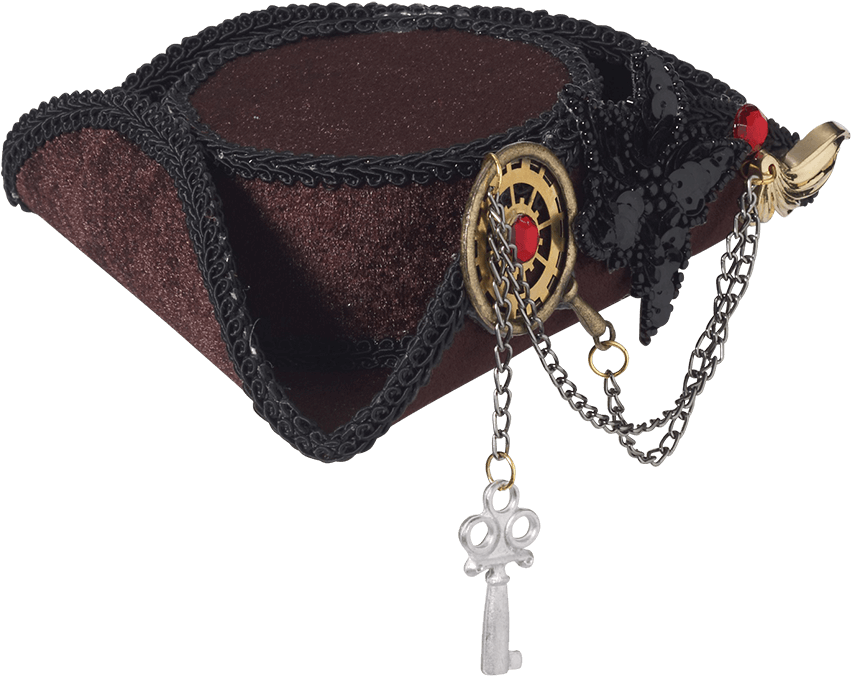 Elegant Pirate Hat Accessory PNG