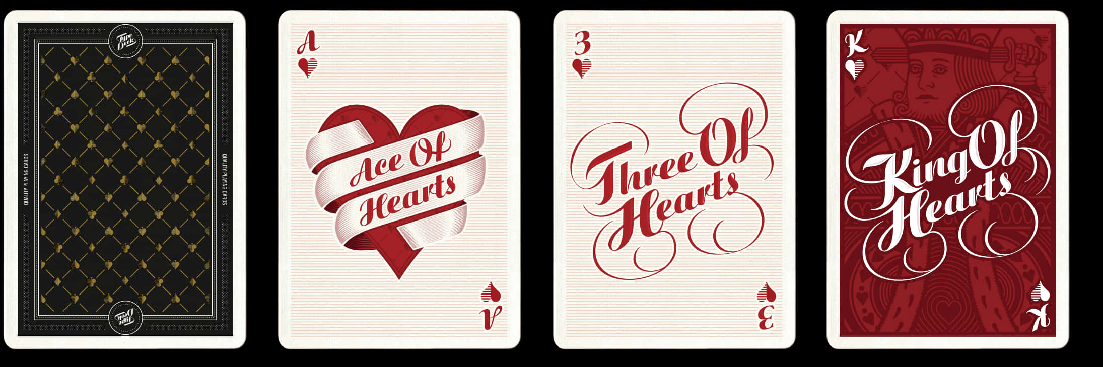 Elegant Playing Cards Hearts Suit PNG