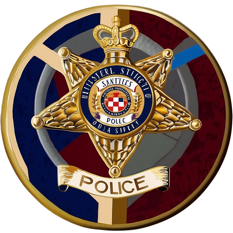 Elegant Police Badge Png 05252024 PNG