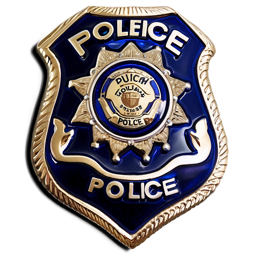 Elegant Police Badge Png Mjo PNG