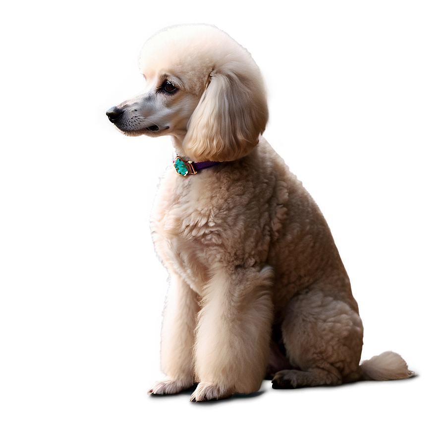 Elegant Poodle Profile Png Egb PNG