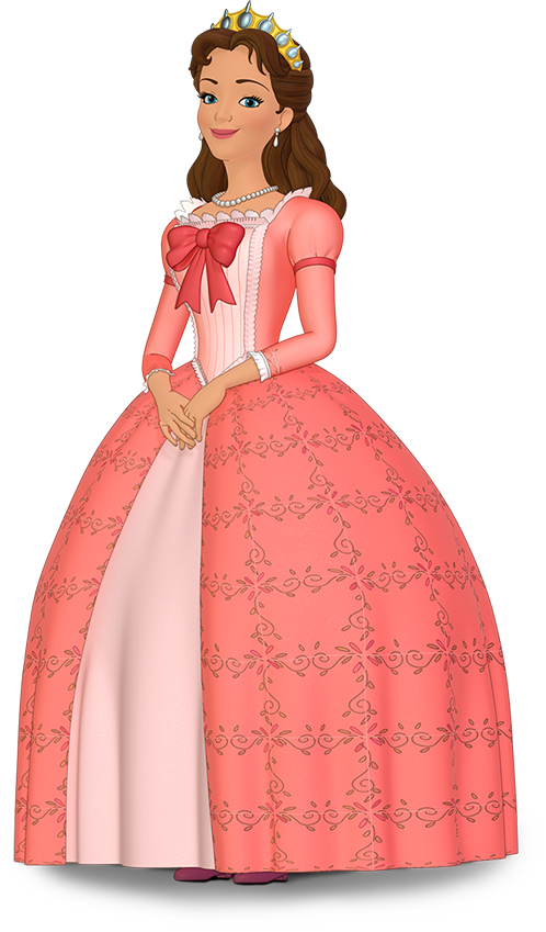 Elegant Princessin Pink Gown PNG