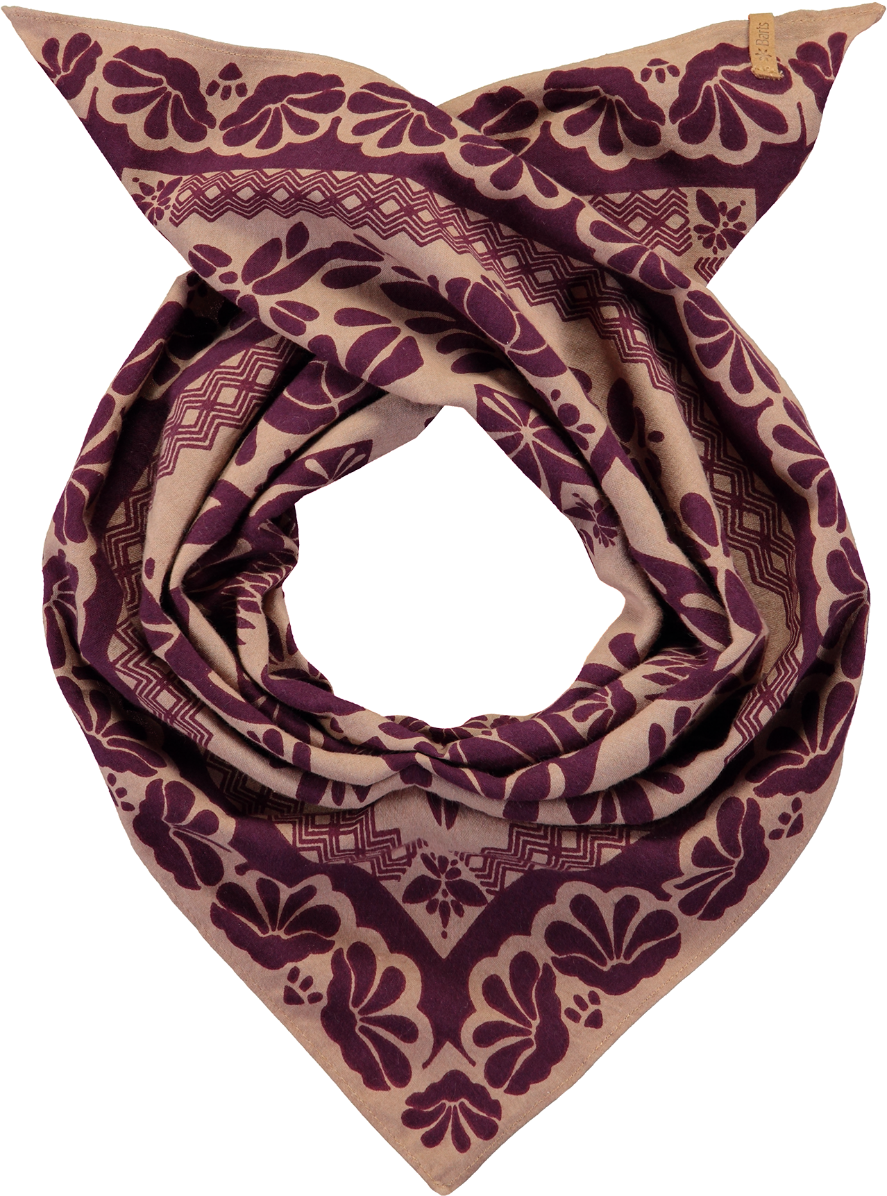 Elegant Purple Floral Scarf PNG
