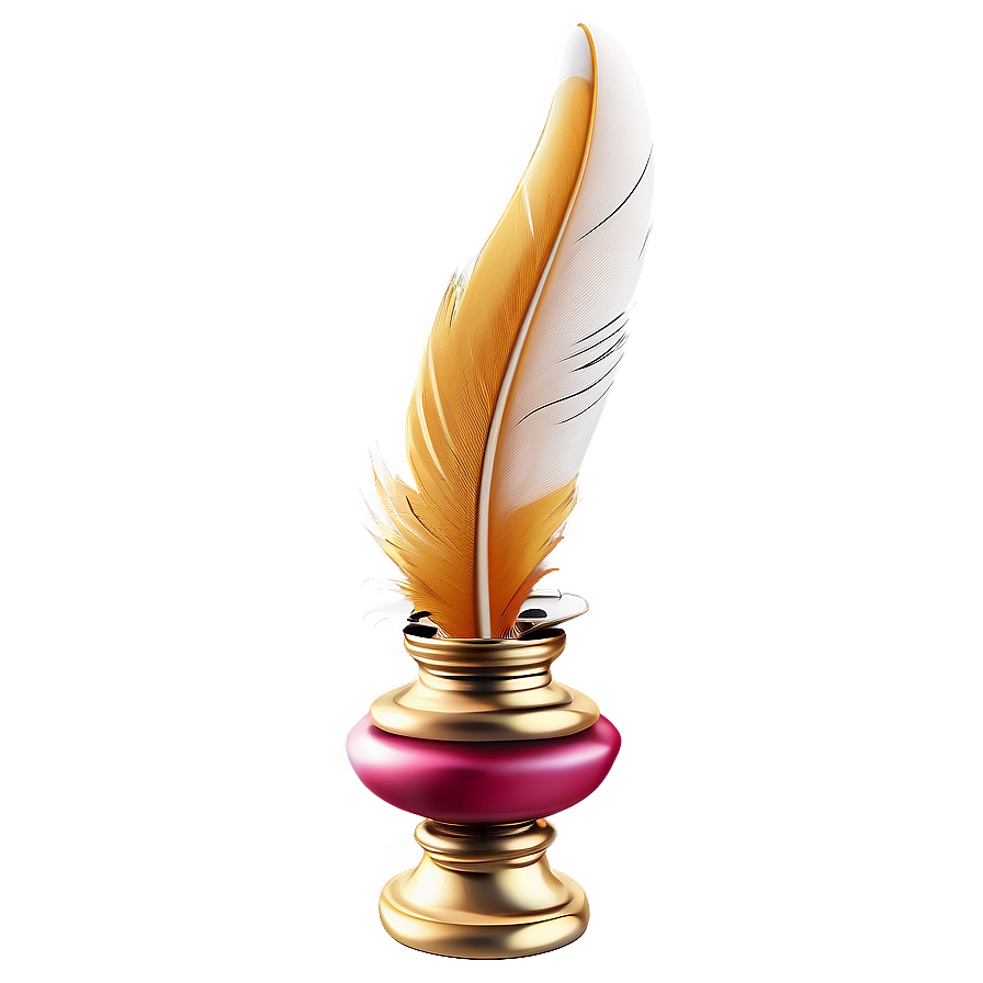 Elegant Quill And Inkwell Png Kgr2 PNG