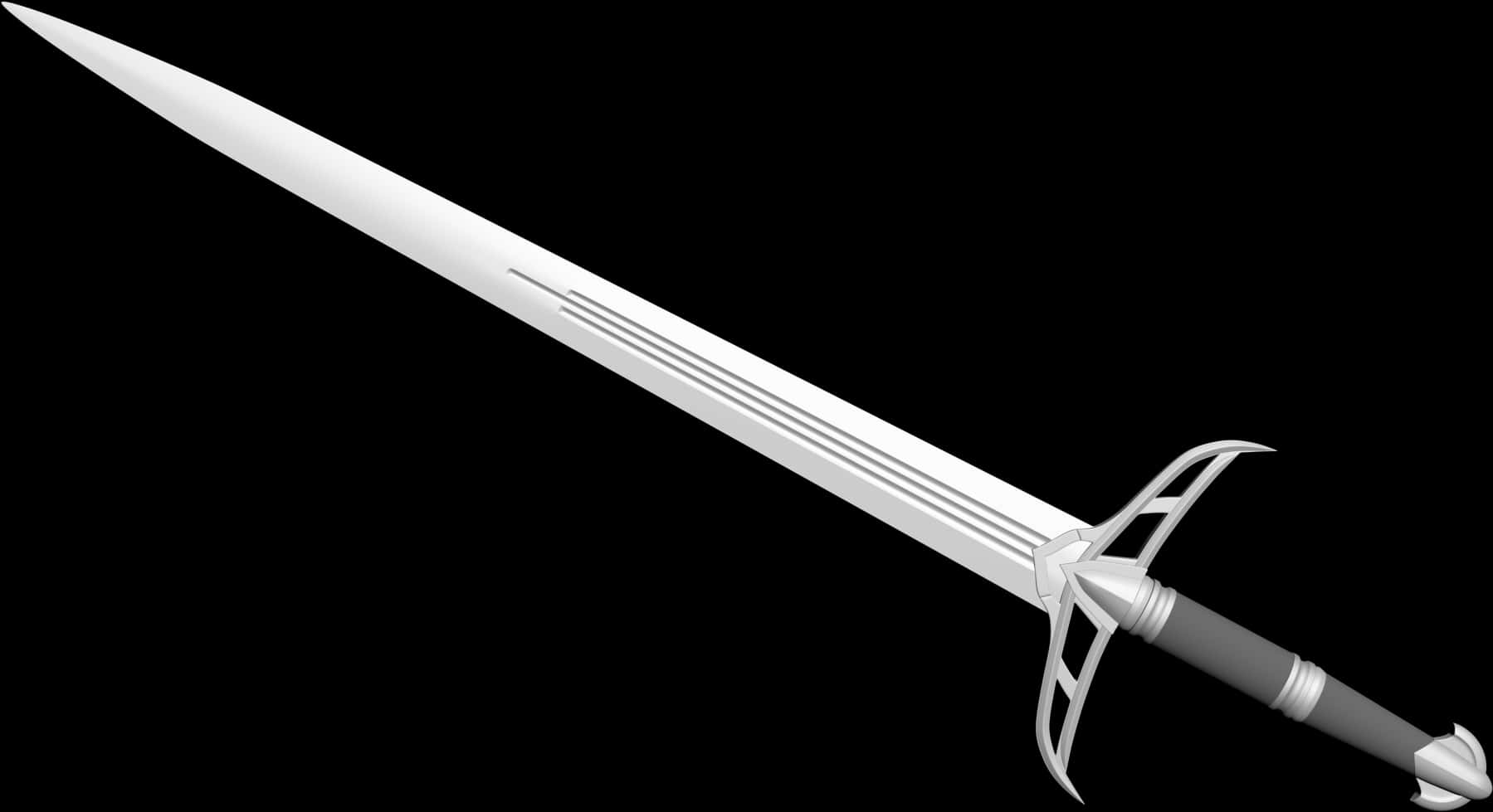 Elegant Rapier Sword PNG