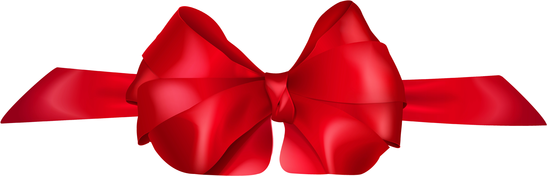 Elegant Red Bow Decoration PNG