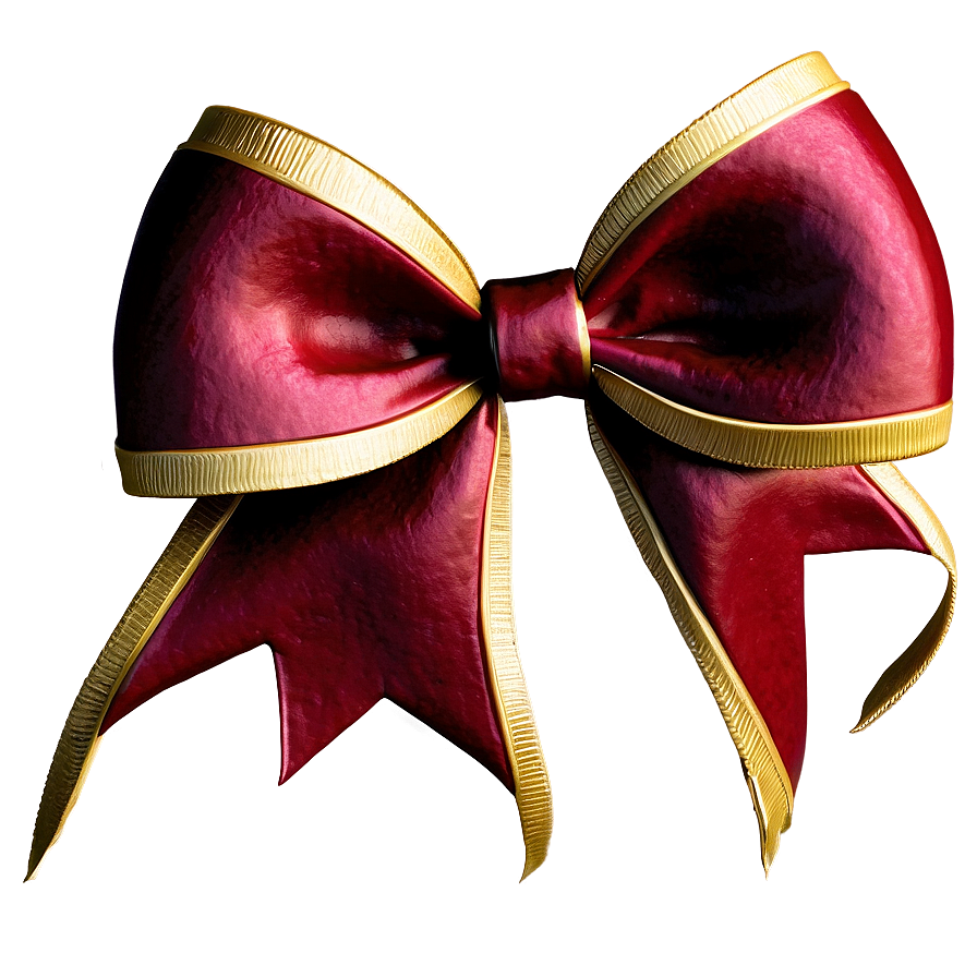 Elegant Red Bow Png 05252024 PNG