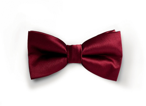 Elegant Red Bow Tie PNG