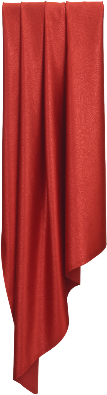 Elegant Red Curtain Drapery PNG