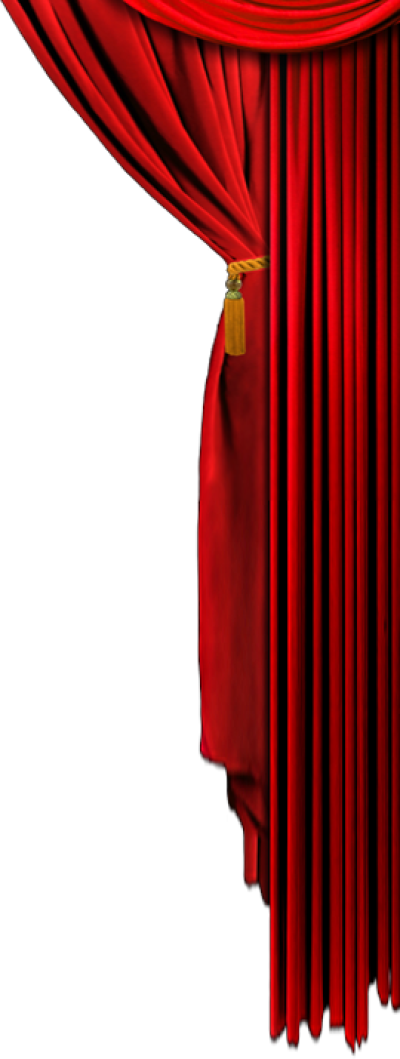 Elegant Red Curtain Reveal PNG