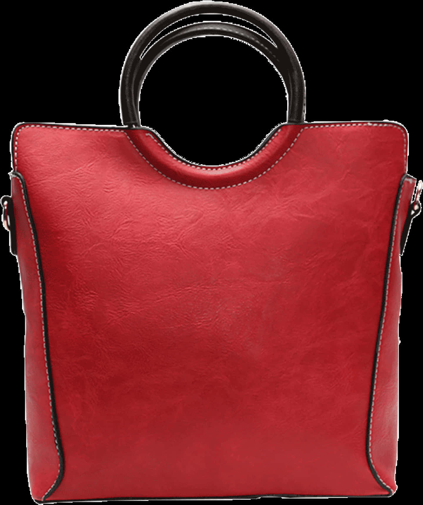 Download Elegant Red Leather Tote Bag | Wallpapers.com