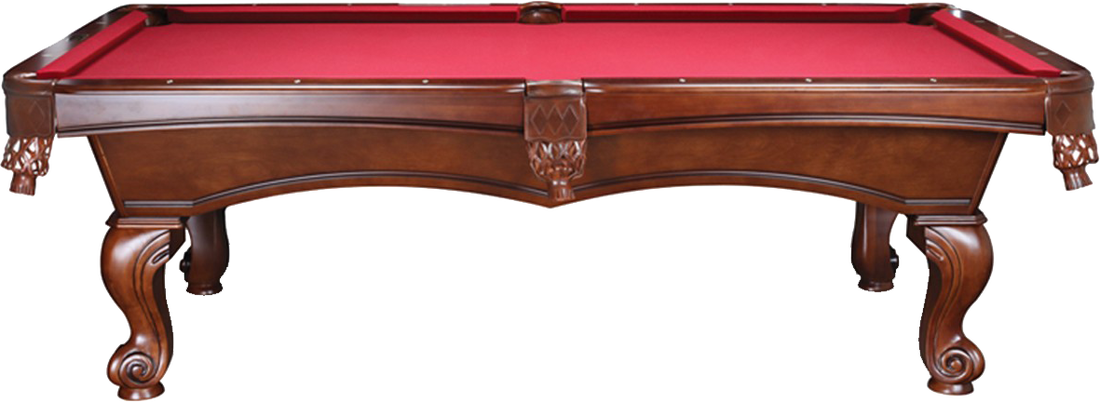 Elegant Red Pool Table PNG