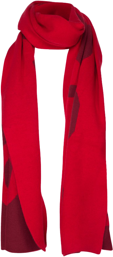 Elegant Red Scarf PNG