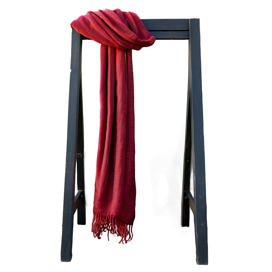 Elegant Red Scarf Png Yrf PNG
