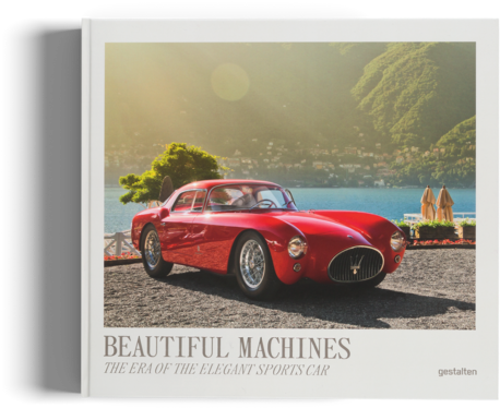 Elegant Red Sports Car Lakeside PNG