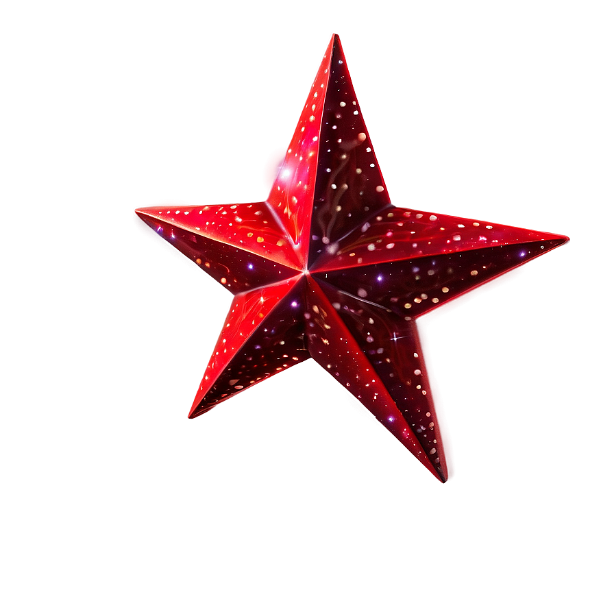 Elegant Red Star Png 13 PNG