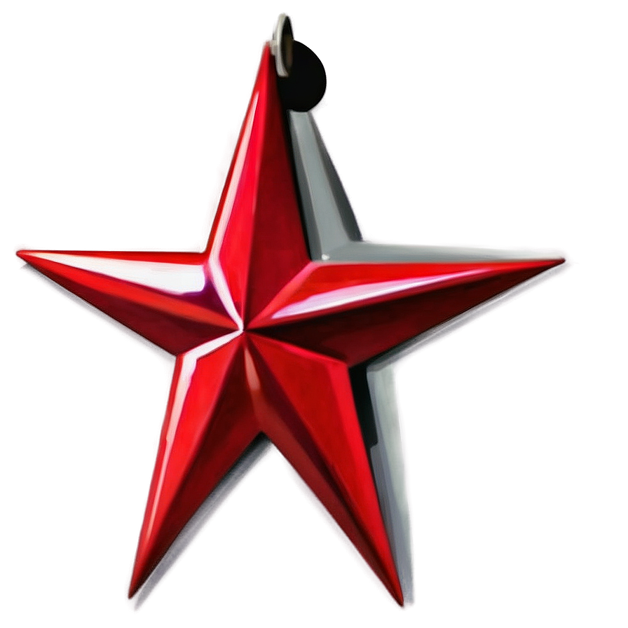 Elegant Red Star Png Vtx PNG