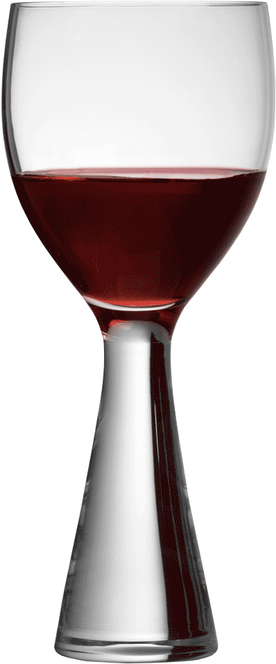 Elegant Red Wine Glass PNG