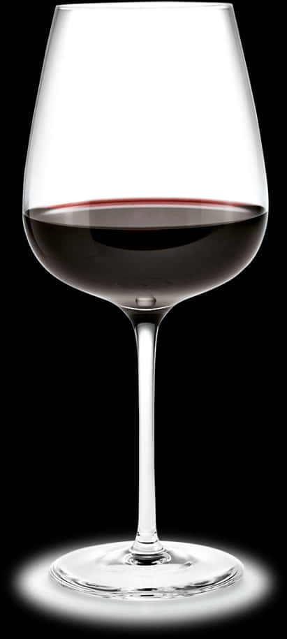 Elegant Red Wine Glass PNG