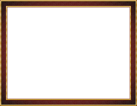 Elegant Redand Gold Frame PNG