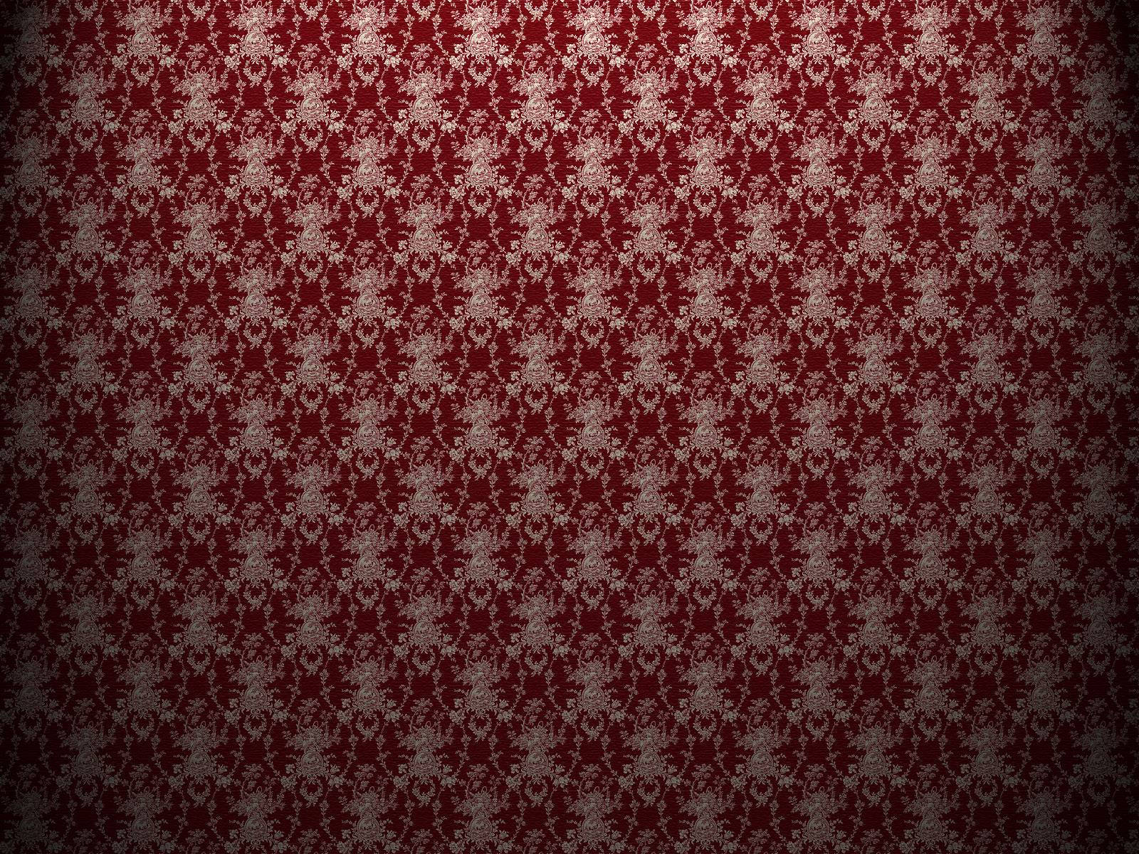 Elegant Rød Farve Mønster Wallpaper