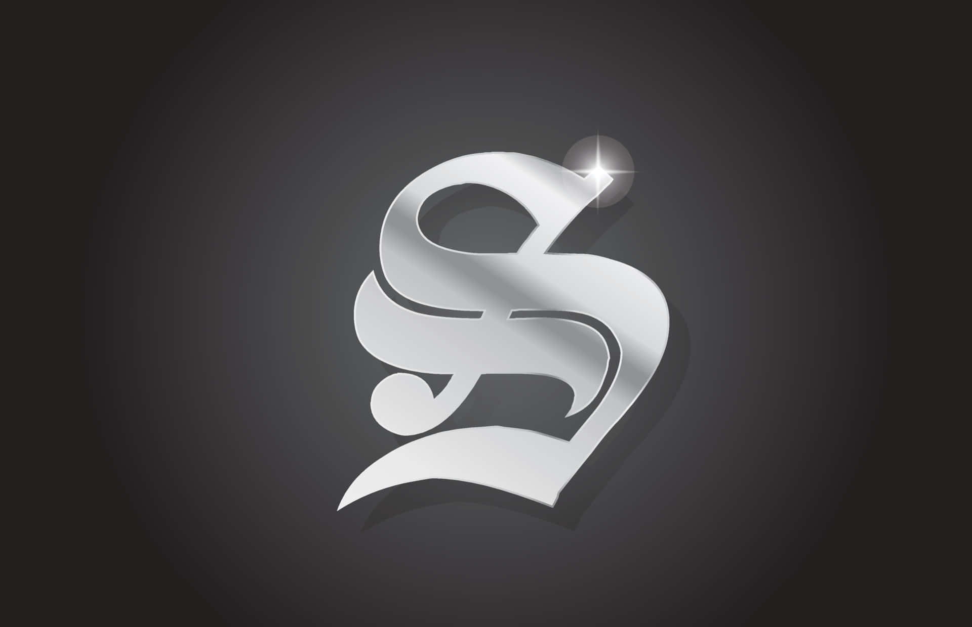 Elegant S Letter Logo Design Wallpaper