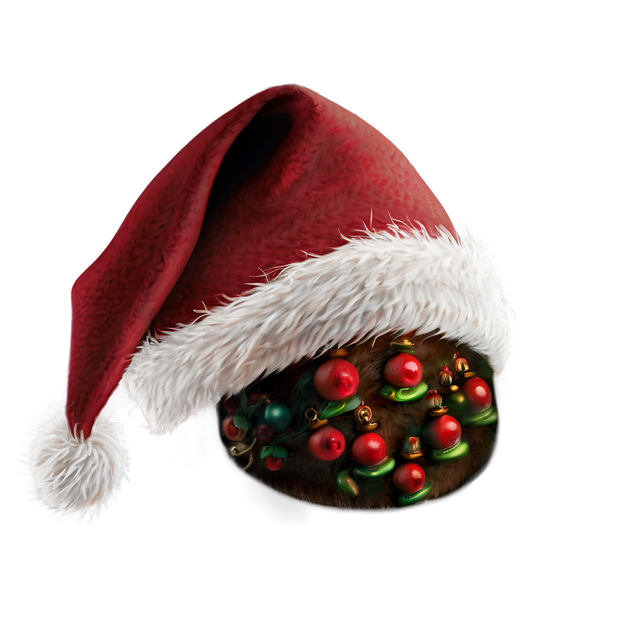 Elegant Santa Hat Version Png Mvu PNG