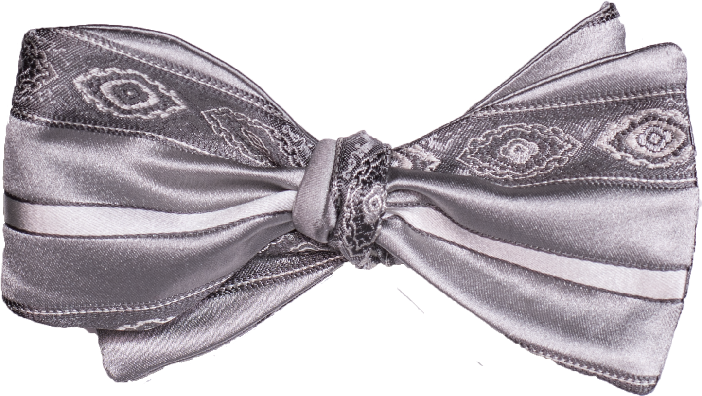 Elegant Satin Bow Tie PNG