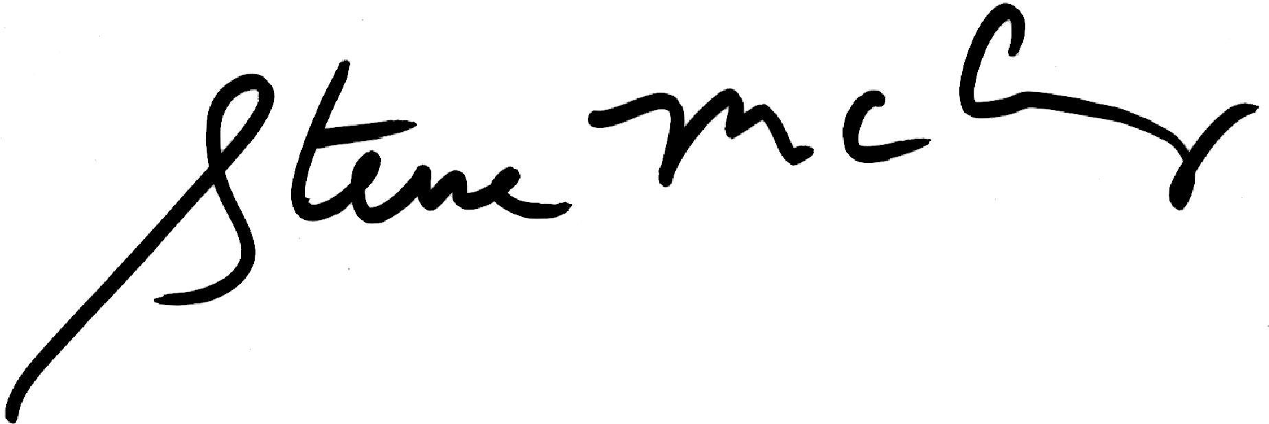 Elegant Signature Steve Mc C PNG