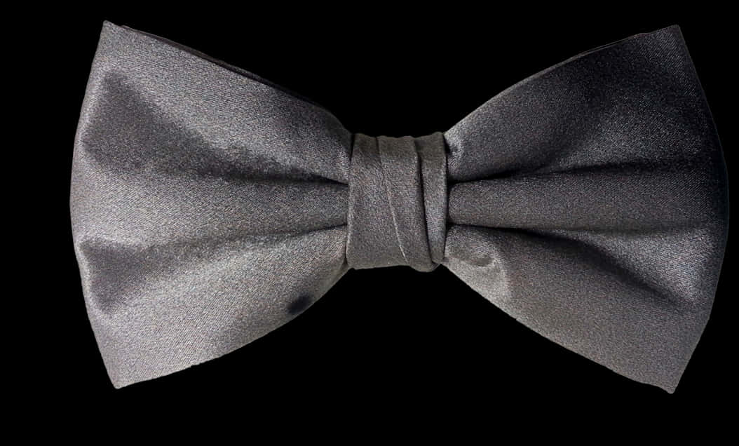 Elegant Black Bow Tie PNG