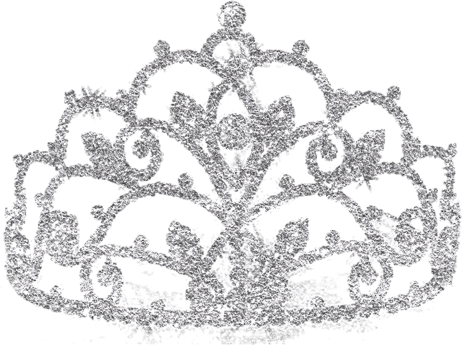 Elegant Silver Crown Graphic PNG