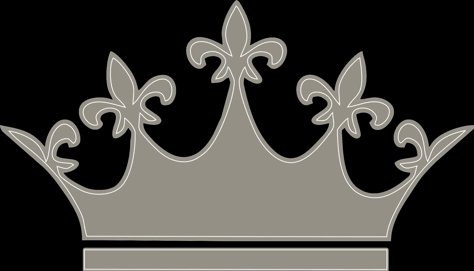 Elegant Silver Princess Crown PNG