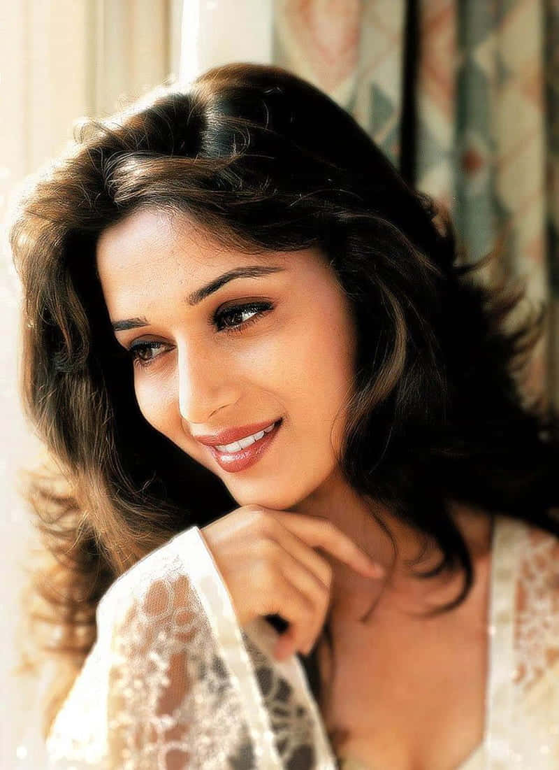 Elegant Smile Madhuri Dixit Wallpaper