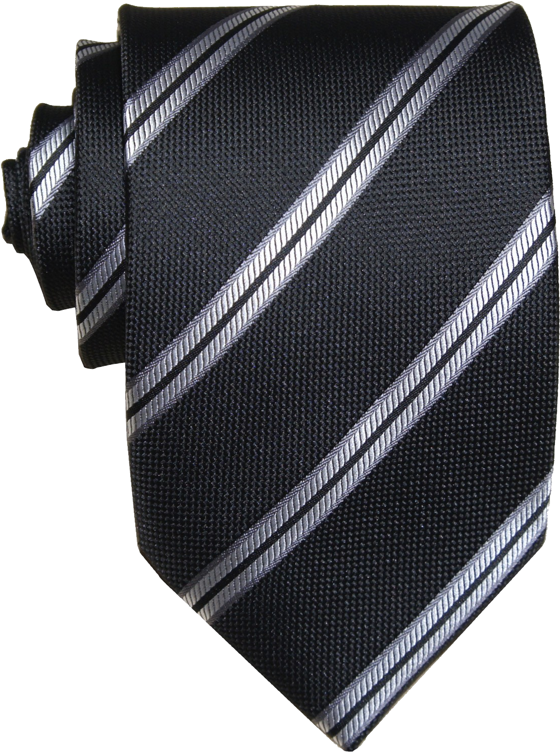 Elegant Striped Necktie PNG