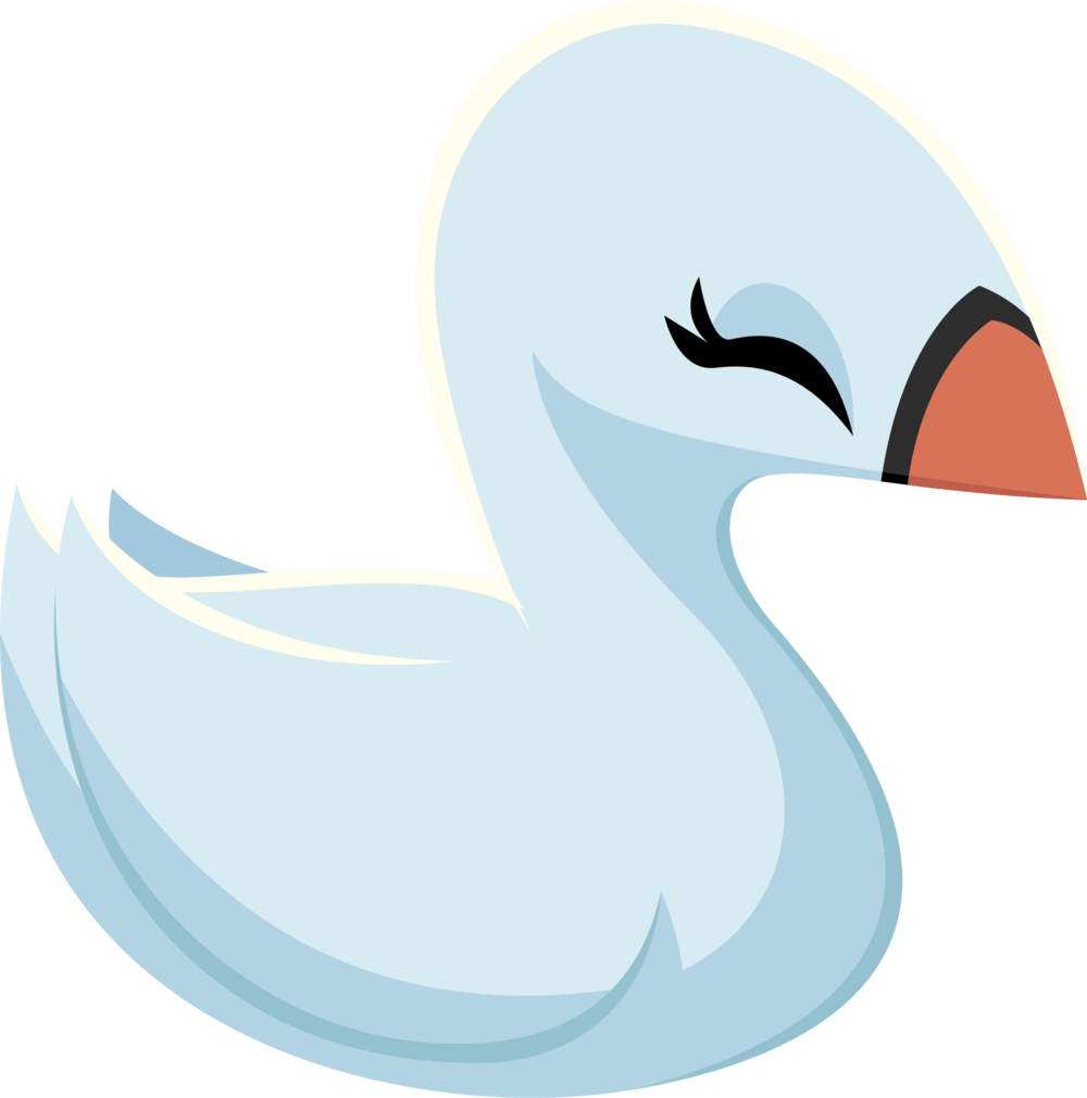 Elegant Swan Illustration PNG