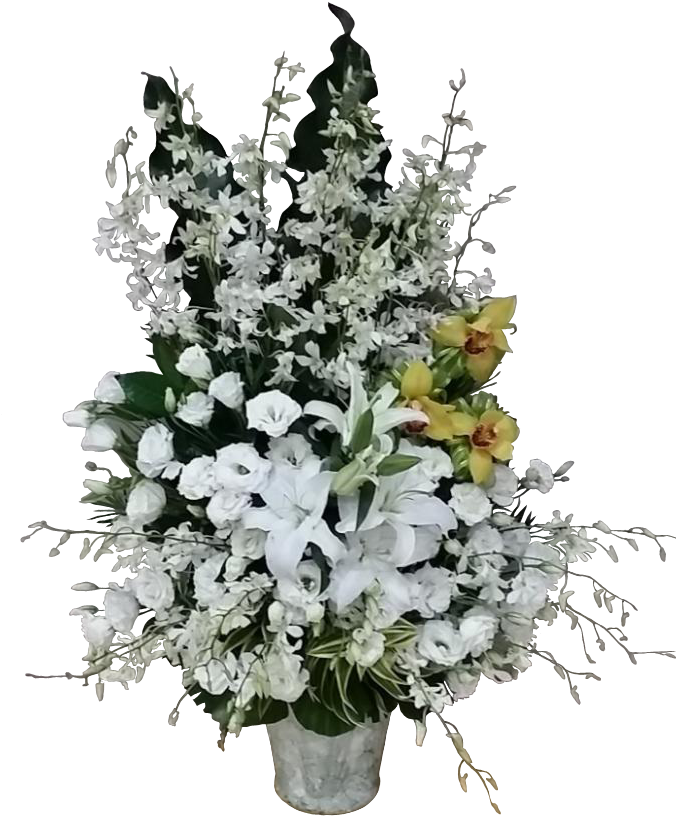 Elegant Sympathy Floral Arrangement PNG